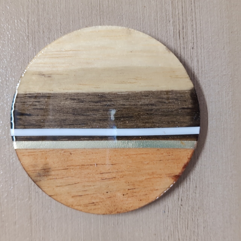 Tropical epoxy coaster